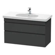 Duravit Waschtischunterschrank DuraStyle 100x45,3cm, graph ma, 2 SchKa., wandhängend