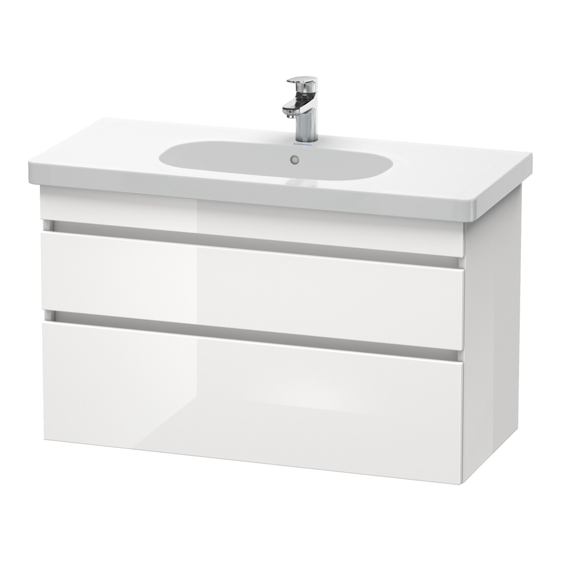 Duravit Waschtischunterschrank DuraStyle 100x45,3cm, graph ma, 2 SchKa., wandhängend