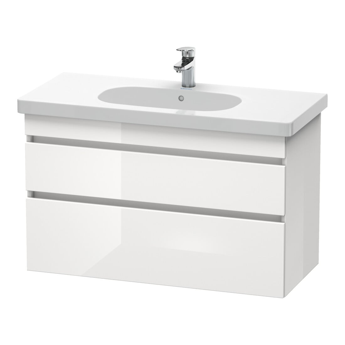 Duravit Waschtischunterschrank DuraStyle 100x45,3cm, N na/we ma, 2 SchKa., wandhängend