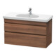 Duravit Waschtischunterschrank DuraStyle 100x45,3cm, Nussb Nat, 2 SchKa., wandhängend-1