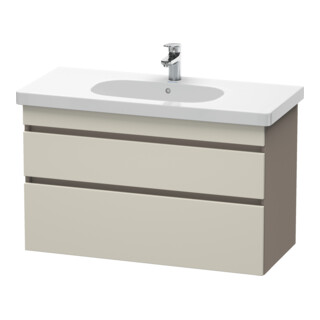 Duravit Waschtischunterschrank DuraStyle 100x45,3cm, tau/bas ma, 2 SchKa., wandhängend