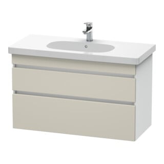 Duravit Waschtischunterschrank DuraStyle 100x45,3cm, tau/we ma, 2 SchKa., wandhängend