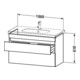 Duravit Waschtischunterschrank DuraStyle 100x45,3cm, w m/bas ma, 2 SchKa., wandhängend