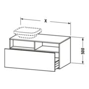 Duravit Waschtischunterschrank DuraStyle 100x45,3cm, we. hgl, 2 SchKa., wandhängend-5