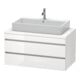 Duravit Waschtischunterschrank DuraStyle 100x54,8cm, E na/we ma, f Kons, 2 SchKa.