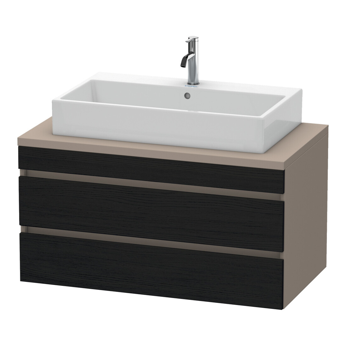 Duravit Waschtischunterschrank DuraStyle 100x54,8cm, E sw/Bas m, f Kons, 2 SchKa.
