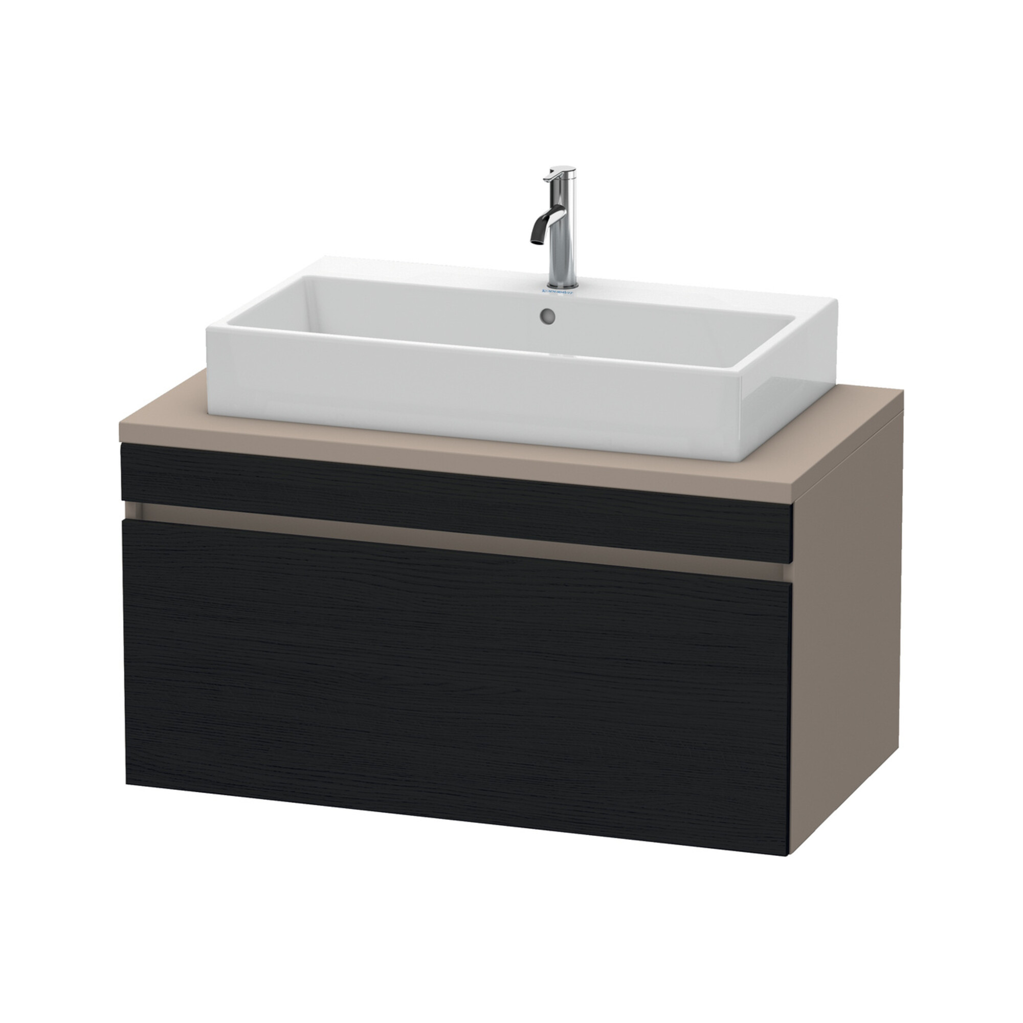 Duravit Waschtischunterschrank DuraStyle 100x54,8cm, E sw/Bas ma, f Kons, 1 Ausz.