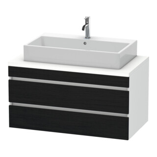 Duravit Waschtischunterschrank DuraStyle 100x54,8cm, E sw/we ma, f Kons, 2 SchKa.