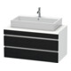 Duravit Waschtischunterschrank DuraStyle 100x54,8cm, E sw/we ma, f Kons, 2 SchKa.-1