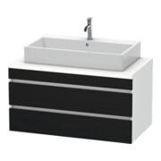 Duravit Waschtischunterschrank DuraStyle 100x54,8cm, E sw/we ma, f Kons, 2 SchKa.