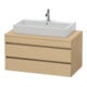 Duravit Waschtischunterschrank DuraStyle 100x54,8cm, Ei Nat, f Kons, 2 Schubk.-1