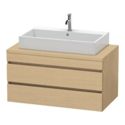 Duravit Waschtischunterschrank DuraStyle 100x54,8cm, Ei Nat, f Kons, 2 Schubk.