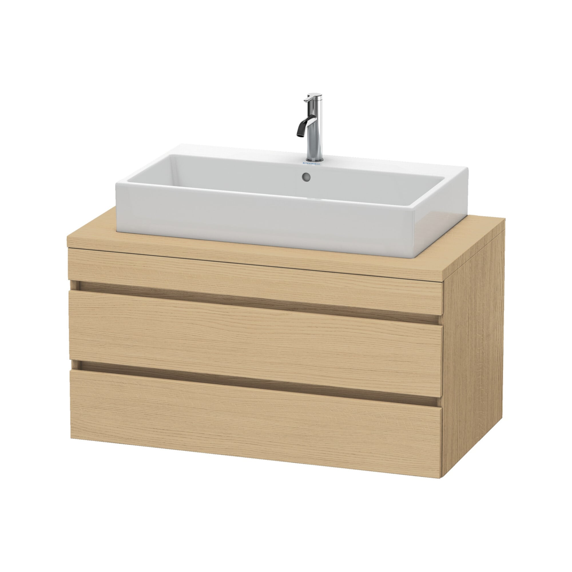 Duravit Waschtischunterschrank DuraStyle 100x54,8cm, Ei Nat, f Kons, 2 Schubk.