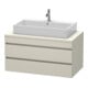 Duravit Waschtischunterschrank DuraStyle 100x54,8cm, Tau, f Kons, 2 Schubkästen-1