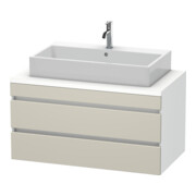 Duravit Waschtischunterschrank DuraStyle 100x54,8cm, tau/we ma, f Kons, 2 SchKa.