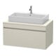 Duravit Waschtischunterschrank DuraStyle 100x54,8cm, taupe, für Konsole, 1 Auszug-1