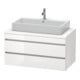 Duravit Waschtischunterschrank DuraStyle 100x54,8cm, we. hgl, f Kons, 2 SchKa.-1