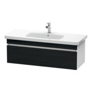 Duravit Waschtischunterschrank DuraStyle 113x44,8cm, Ei sw/we ma, 1 Ausz., wandhängend