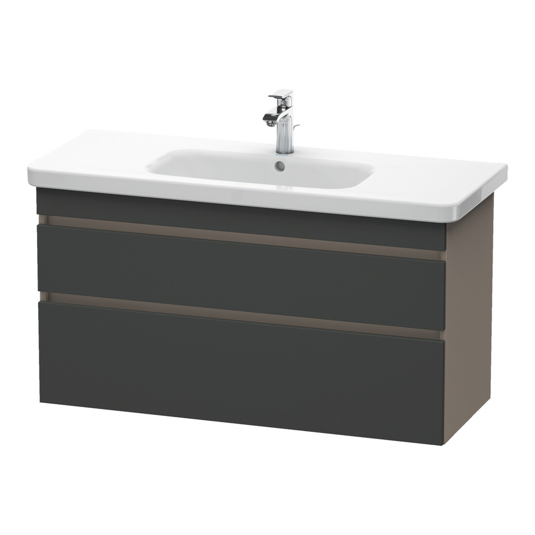 Duravit Waschtischunterschrank DuraStyle 113x44,8cm, gra m/ba ma, 2 SchKa., wandhängend