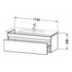 Duravit Waschtischunterschrank DuraStyle 113x44,8cm, gra m/bas ma, 1 Ausz., wandhängend