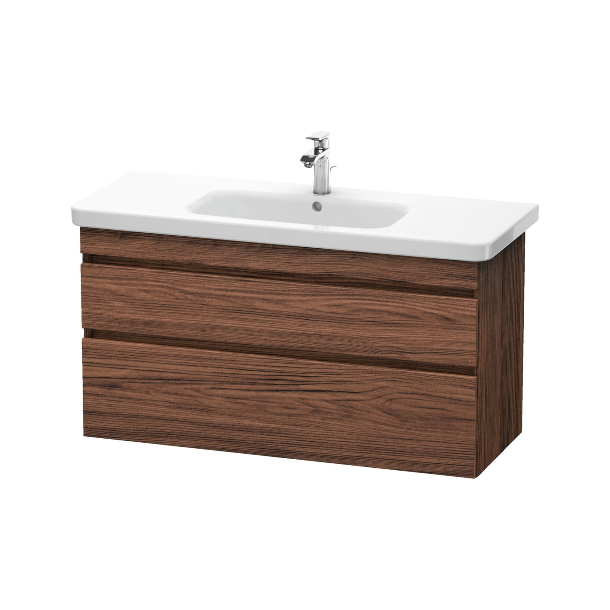 Duravit Waschtischunterschrank DuraStyle 113x44,8cm, Nussb dkl., 2 SchKa., wandhängend