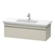 Duravit Waschtischunterschrank DuraStyle 113x44,8cm, taupe, 1 Auszug, wandhängend-1