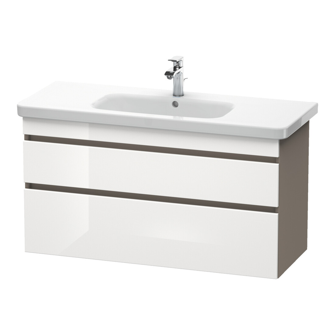 Duravit Waschtischunterschrank DuraStyle 113x44,8cm, we. hg/b ma, 2 SchKa., wandhängend