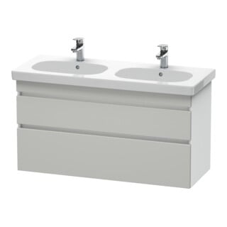 Duravit Waschtischunterschrank DuraStyle 115x45,3cm, betgr/we ma, 2 SchKa., wandhängend