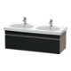 Duravit Waschtischunterschrank DuraStyle 115x45,3cm, E sw/Bas ma, 1 Ausz., wandhängend-1