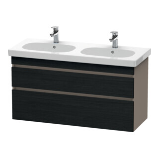 Duravit Waschtischunterschrank DuraStyle 115x45,3cm, E sw/Bas ma, 2 SchKa., wandhängend