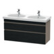 Duravit Waschtischunterschrank DuraStyle 115x45,3cm, E sw/Bas ma, 2 SchKa., wandhängend-1