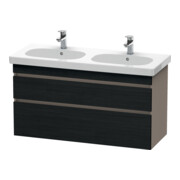 Duravit Waschtischunterschrank DuraStyle 115x45,3cm, E sw/Bas ma, 2 SchKa., wandhängend