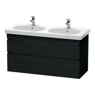 Duravit Waschtischunterschrank DuraStyle 115x45,3cm, Ei sw, 2 Schubk., wandhängend