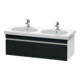Duravit Waschtischunterschrank DuraStyle 115x45,3cm, Ei sw/we ma, 1 Ausz., wandhängend-1