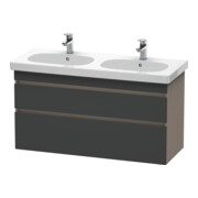 Duravit Waschtischunterschrank DuraStyle 115x45,3cm, gra m/ba ma, 2 SchKa., wandhängend