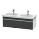Duravit Waschtischunterschrank DuraStyle 115x45,3cm, gra m/we ma, 1 Ausz., wandhängend-1