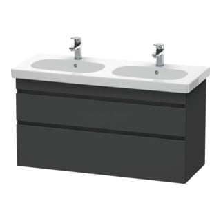 Duravit Waschtischunterschrank DuraStyle 115x45,3cm, graph ma, 2 SchKa., wandhängend