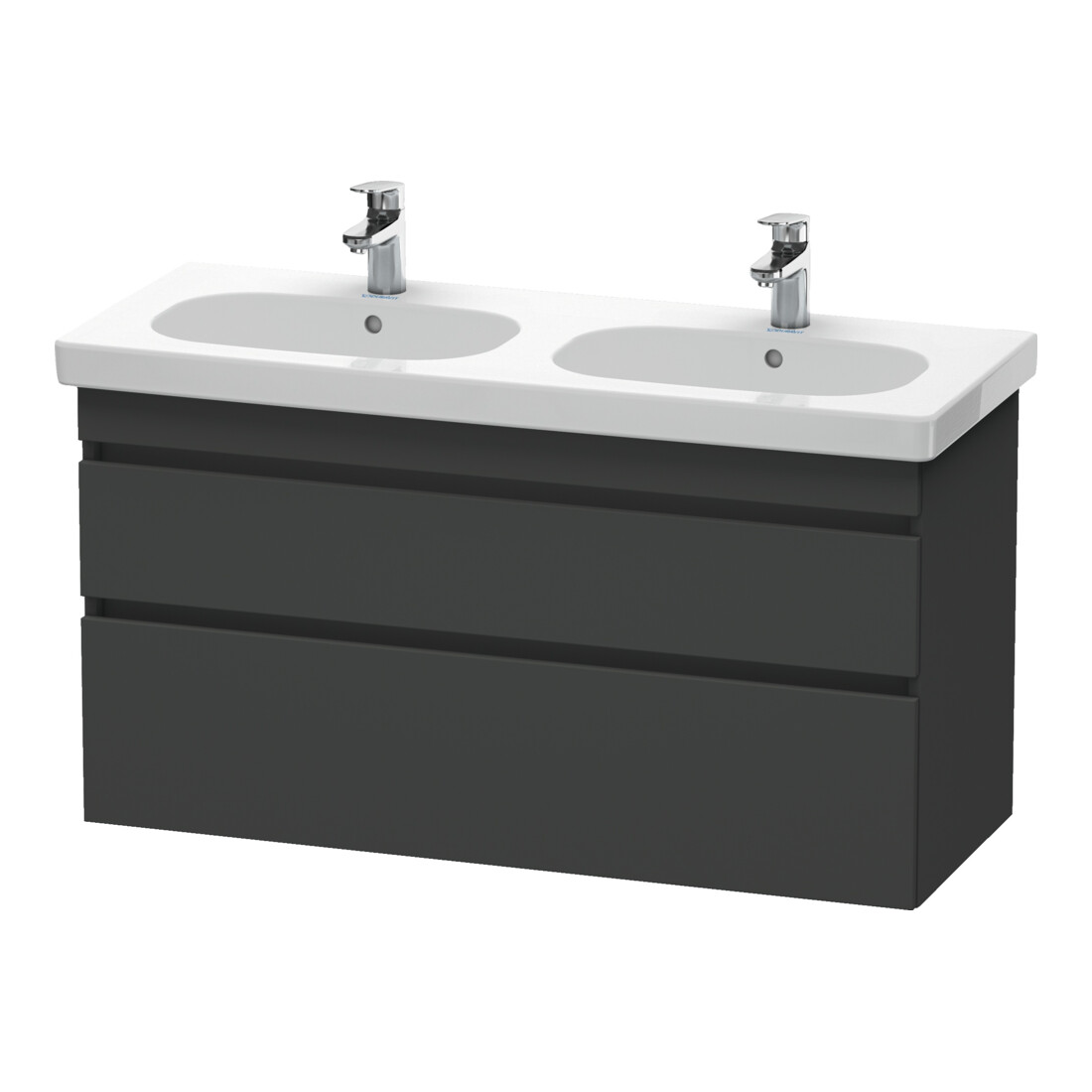 Duravit Waschtischunterschrank DuraStyle 115x45,3cm, graph ma, 2 SchKa., wandhängend
