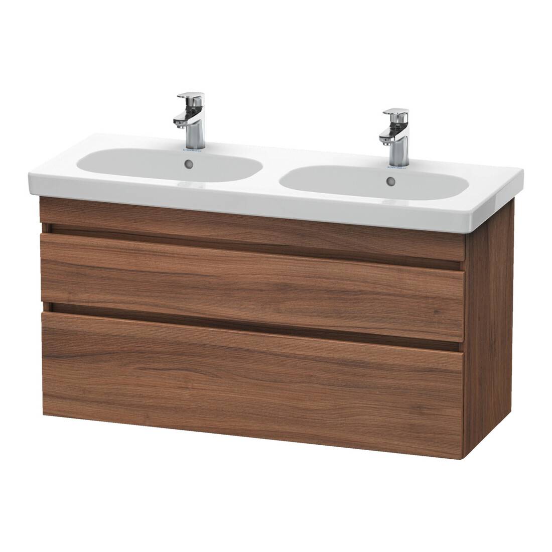 Duravit Waschtischunterschrank DuraStyle 115x45,3cm, Nussb Nat, 2 SchKa., wandhängend