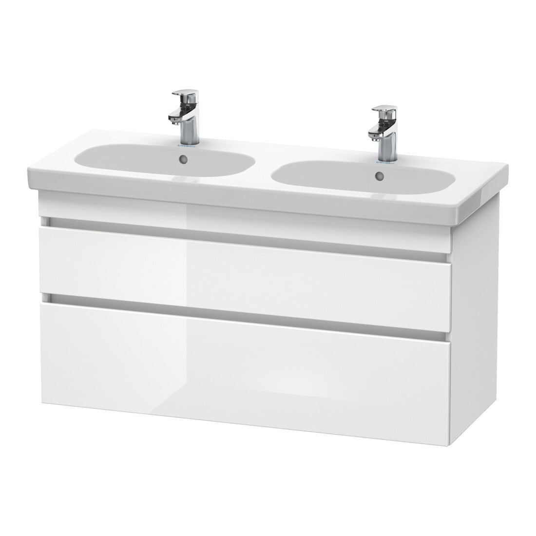Duravit Waschtischunterschrank DuraStyle 115x45,3cm, w hgl/we ma, 2 SchKa., wandhängend