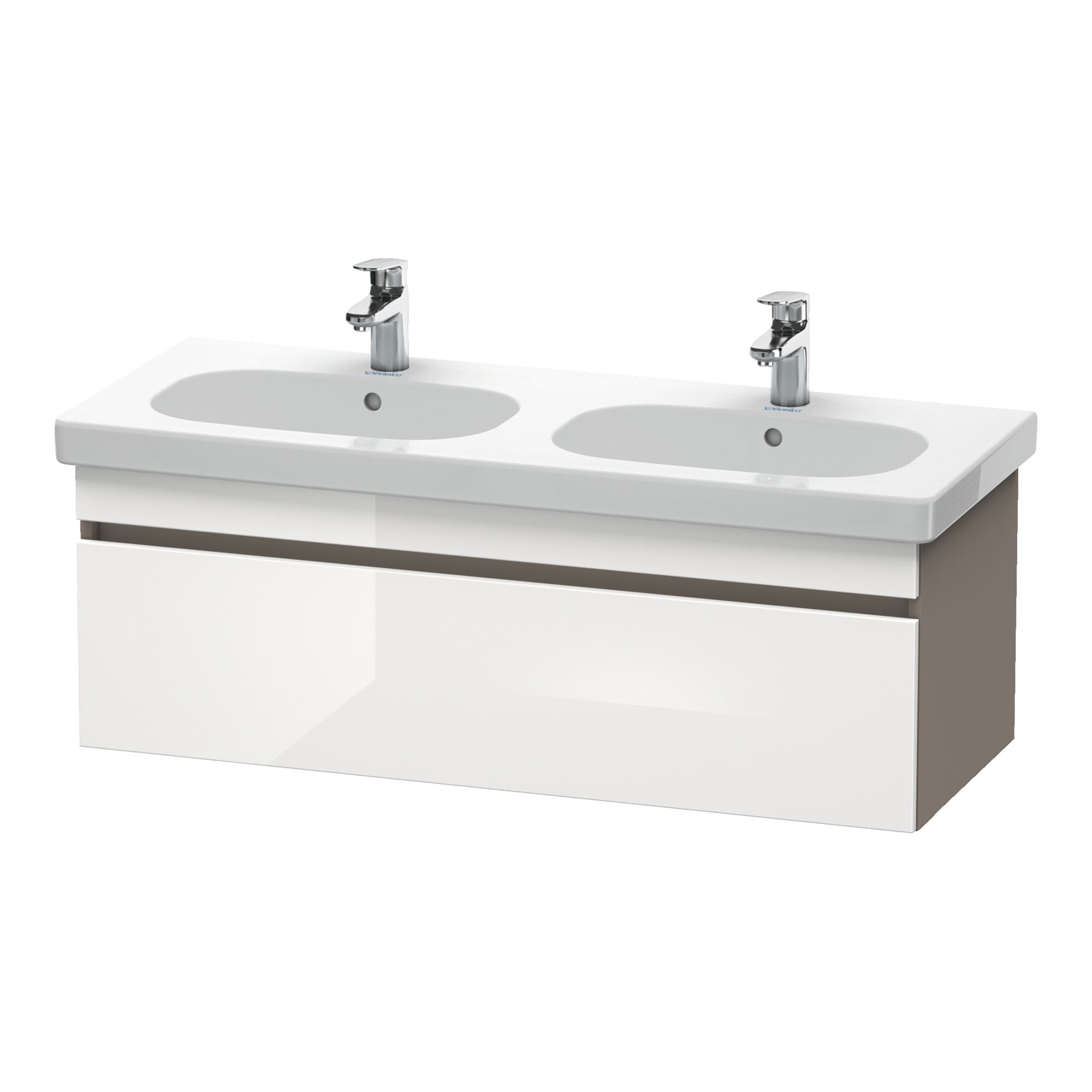 Duravit Waschtischunterschrank DuraStyle 115x45,3cm, we. hg/b ma, 1 Ausz., wandhängend