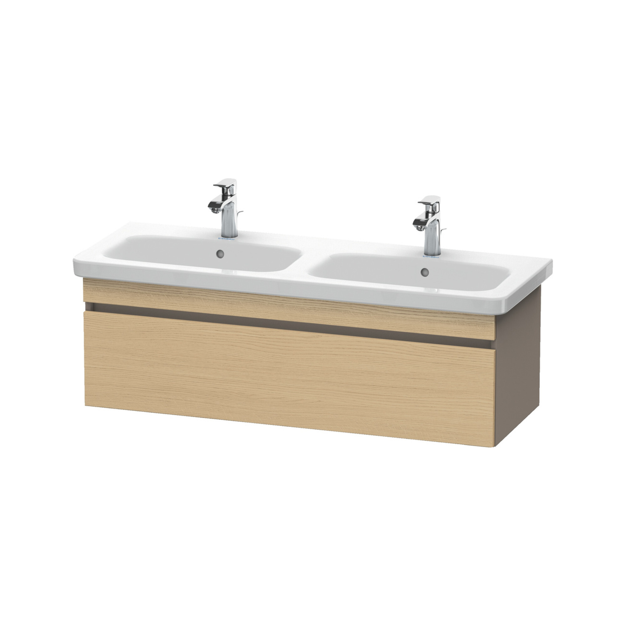 Duravit Waschtischunterschrank DuraStyle 123x44,8x39,8cm, 1 A, B l/r, Ei nat/b ma