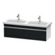 Duravit Waschtischunterschrank DuraStyle 123x44,8x39,8cm, 1 A, B l/r, Ei sw/we ma-1