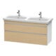 Duravit Waschtischunterschrank DuraStyle 123x44,8x61cm, 2 A, B l/r, E nat/weiß ma-1