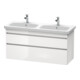 Duravit Waschtischunterschrank DuraStyle 123x44,8x61cm, 2 A, B l/r, E sw/Bas ma
