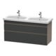 Duravit Waschtischunterschrank DuraStyle 123x44,8x61cm, 2 A, B l/r, gra m/bas ma-1