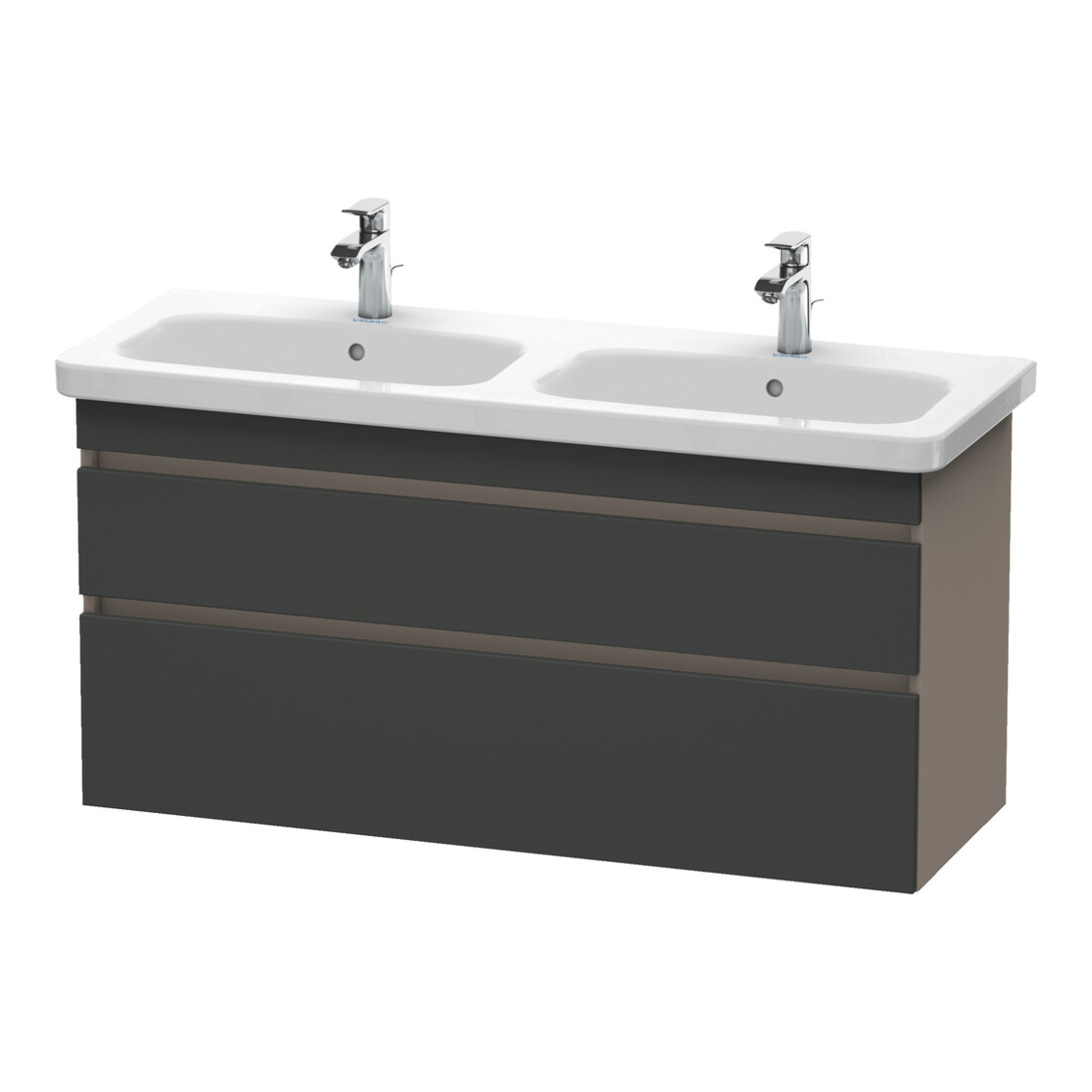Duravit Waschtischunterschrank DuraStyle 123x44,8x61cm, 2 A, B l/r, gra m/bas ma