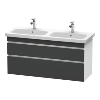 Duravit Waschtischunterschrank DuraStyle 123x44,8x61cm, 2 A, B l/r, gra m/we ma
