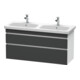 Duravit Waschtischunterschrank DuraStyle 123x44,8x61cm, 2 A, B l/r, gra m/we ma-1