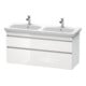 Duravit Waschtischunterschrank DuraStyle 123x44,8x61cm, 2 A, B l/r, we. hgl/we ma-1